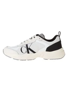 Calvin Klein Skórzane sneakersy w kolorze kremowym - Trampki męskie - miniaturka - grafika 1