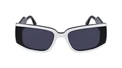 Okulary przeciwsłoneczne - KARL LAGERFELD Okulary przeciwsłoneczne mieszane, Czarny/Biały, rozmiar uniwersalny - miniaturka - grafika 1