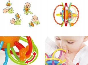 Jokomisiada Sensoryczny Gryzak dla maluszka grzechotka ZA2377 - Gryzaki dla dzieci - miniaturka - grafika 1