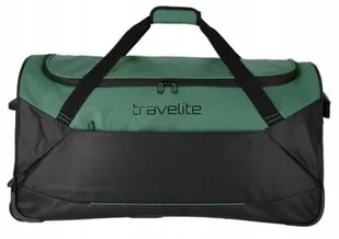 Torba Podróżna na kółkach Travelite BASICS 71cm Czarno Zielona - Torby podróżne - miniaturka - grafika 1