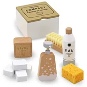 Zabawy w naśladowanie dorosłych - Drewniany zestaw do sprzątania dla dzieci - 10 elementów - miniaturka - grafika 1