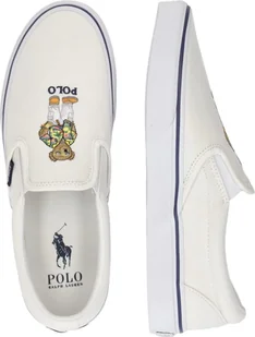 Buty męskie rozm 50 Polo Ralph Lauren KEATON wsuwane trampki kremowe miś - Moda i Uroda OUTLET - miniaturka - grafika 1