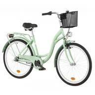 Rowery - Dawstar Rower miejski Citybike S3B 26 cali damski Miętowy + Koszyk na rower VÖGEL VKS-102 Click Stalowy | Zyskaj 6% rabatu - miniaturka - grafika 1