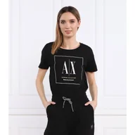 Koszulki i topy damskie - Armani Exchange T-shirt | Regular Fit - miniaturka - grafika 1