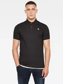 Koszulki męskie - G-Star Raw Polo D11595-5864-6484 Granatowy Regular Fit - miniaturka - grafika 1
