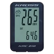 Liczniki rowerowe - Kross Licznik rowerowy KRC 218 przewodowy 4279 - miniaturka - grafika 1