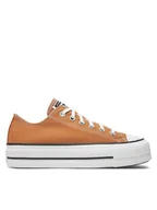 Trampki damskie - Converse Trampki Chuck Taylor All Star Lift Platform A11540C Pomarańczowy - miniaturka - grafika 1
