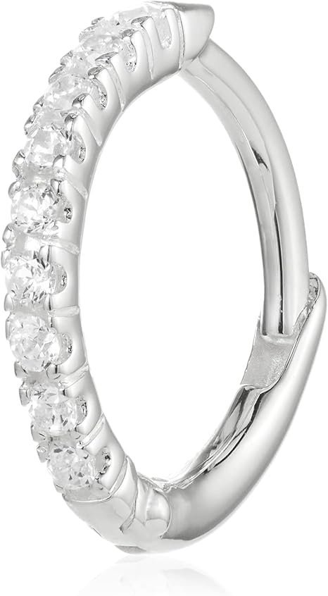 Thomas Sabo Kolczyk Kreol Srebro 925 Styl Kreolski Białe kamienie CR658-051-14