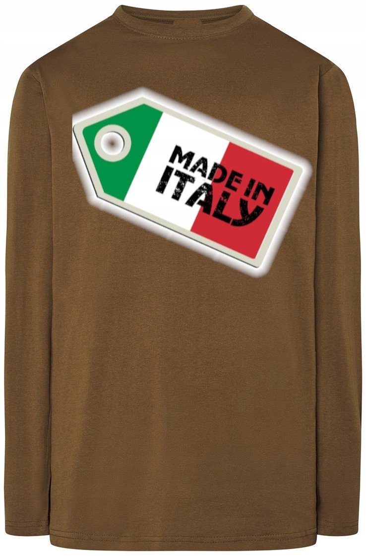 Made In Italy Bluza Longsleeve Męska Modna r.XS