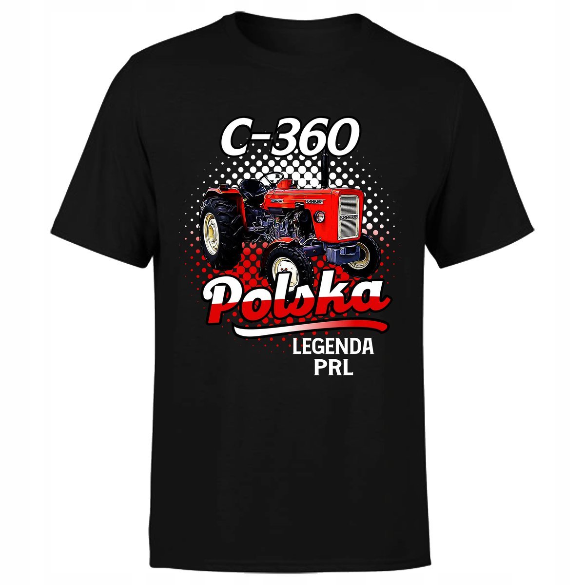 Koszulka Męska Z Nadrukiem Traktor Rolnik Na Urodziny Prl C-360 L