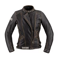 Odzież motocyklowa - Vintage W-TEC Black Heart Damska skórzana kurtka motocyklowa W-TEC Black Heart Lizza, Brązowy L 22894-L - miniaturka - grafika 1