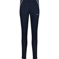 Spodnie damskie - CMP Długie spodnie damskie z odblaskowymi detalami, czarny niebieski, 54 - miniaturka - grafika 1