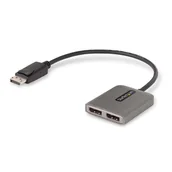 Adaptery i przejściówki - StarTech MST14DP122DP adapter kablowy 0,3 m DisplayPort 2 x DVI Szary - miniaturka - grafika 1