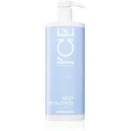 Szampony do włosów - Natura Siberica ICE Professional Keep My Blonde szampon neutralizujący żółte odcienie do włosów rozjaśnionych, z pasemkami w odcieniu chłodnego blondu 1000 ml - miniaturka - grafika 1