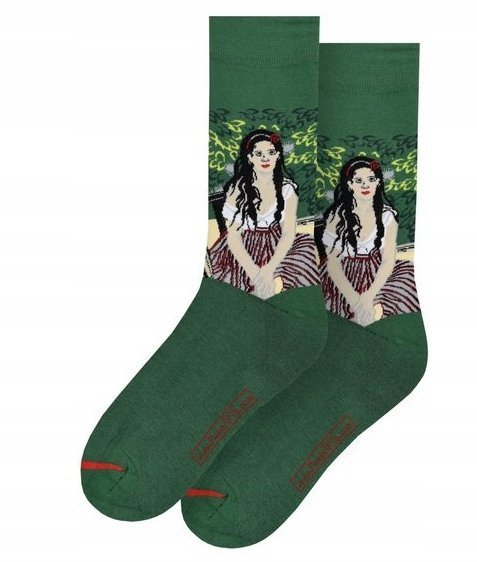 Musearta Skarpetki Zielone Wysokie Bawełna 36-40 3H8G5_B3* Na Prezent Twa T