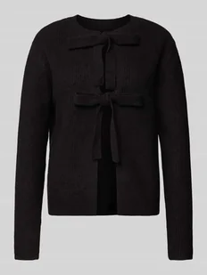 Kurtka z dzianiny o kroju regular fit z dodatkiem wełny model ‘SILLY’ - Swetry damskie - miniaturka - grafika 1