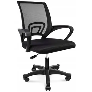 Fotel biurowy, krzesło biurowe Czarne Ergonomiczne Krzesło Obrotowe Do Biurka K0-K70 - Fotele i krzesła biurowe - miniaturka - grafika 1
