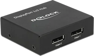 Delock Splitter 1x DisplayPort - 2x DisplayPort (87691) - Rozgałęźniki - miniaturka - grafika 1