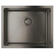 Zlewozmywaki - Zlewozmywak stalowy GROHE K700U brushed hard graphite 31574AL1 - miniaturka - grafika 1