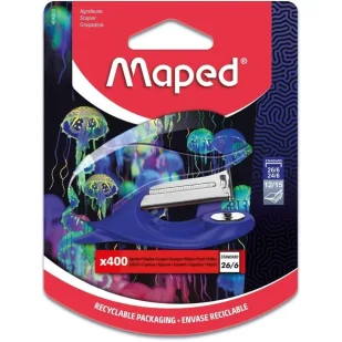 Zszywacz Deepsea mini 15K + 400 zszywek MAPED - Zszywacze biurowe - miniaturka - grafika 1