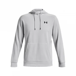 Męska bluza treningowa nierozpinana bez kaptura Under Armour UA Armour Fleece 1/4 Zip - biała - UNDER ARMOUR - Bluzy sportowe męskie - miniaturka - grafika 1