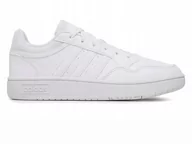 Buty dla dziewczynek - BUTY dziecięce ADIDAS HOOPS GW0433 obuwie sportowe białe wiązane 32 - miniaturka - grafika 1