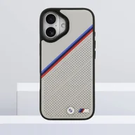 Etui i futerały do telefonów - Etui BMW M Tricolor Metal Logo MagSafe do Apple iPhone 17 szary - miniaturka - grafika 1