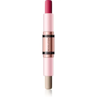 REVOLUTION BLUSH & HIGHLIGHT STICK RÓŻ I ROZŚWIETLACZ W SZTYFCIE MAUVE GLOW 4,3G - Rozświetlacze do twarzy i ciała - miniaturka - grafika 1