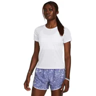 Koszulki i topy damskie - Damska koszulka do biegania Under Armour UA Launch Shortsleeve - biała - miniaturka - grafika 1