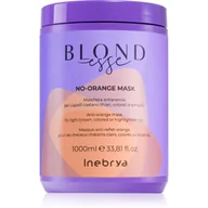Maski do włosów - Inebrya Blondesse No-Orange Mask maska do włosów jasnobrązowych farbowanych i rozjaśnianych 1000ml - miniaturka - grafika 1