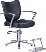 Fotele fryzjerskie - Calissimo Fotel Fryzjerski Salon Podnóżek Chrom Hydrauliczny FOTEL ELIS - miniaturka - grafika 1