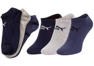 PUMA SKARPETKI STOPKI 3 PARY BLUE/GRAY/NAVY 887497 08 - Rozmiar: 35-38 - Skarpetki damskie - miniaturka - grafika 1