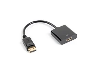 Lanberg Adapter Displayport M) > HDMI F) 10cm (AD-0009-BK) - Adaptery i przejściówki - miniaturka - grafika 7