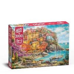 Puzzle 2000 A Beautiful Day at Cinque Terre - Timaro - Puzzle - miniaturka - grafika 1
