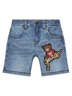 Spodenki damskie - Guess Szorty jeansowe N5GD14 D4CA0 Niebieski Regular Fit - miniaturka - grafika 1