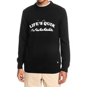 Swetry męskie - Sweter męski Quiksilver Lifes Quik bawełniany czarny-XL - miniaturka - grafika 1