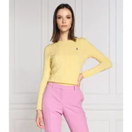 Swetry damskie - POLO RALPH LAUREN Wełniany sweter | Regular Fit | z dodatkiem kaszmiru - miniaturka - grafika 1