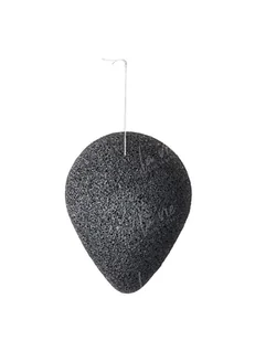 Konjac purito Gąbka z aktywnym bambusowym węglem drzewnym - Bamboo Charcoal Sponge Purito - Akcesoria do oczyszczania twarzy - miniaturka - grafika 1