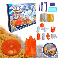 Masy plastyczne - Piasek kinetyczny zestaw foremki do piasku kosmos, piaskownica kinetic sand - miniaturka - grafika 1