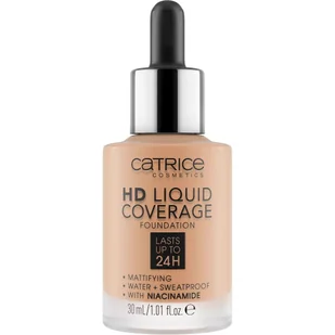 Catrice Hd Liquid Coverage matujący podkład do twarzy 044 Deeply Rose 30 ml - Podkład lub puder - Podkłady do twarzy - miniaturka - grafika 1