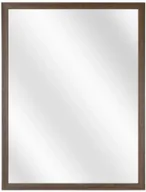 Lustra - Prostokątne drewniane lustro wiszące orzech S0-F07 - miniaturka - grafika 1