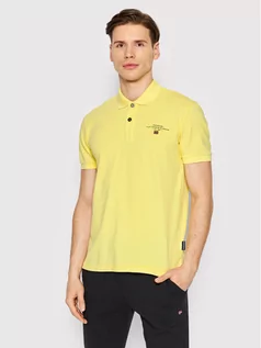 Koszulki męskie - Napapijri Polo NP0A4GDL Żółty Regular Fit - grafika 1