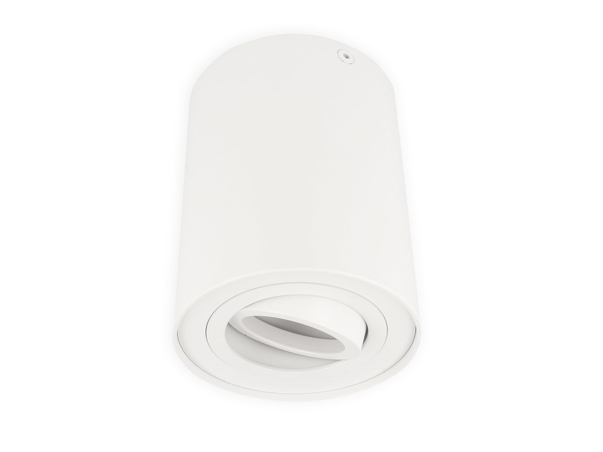 Lampa sufitowa liniowa LED ROLLO reflektor natynkowy oprawa natynkowa reflektor obrotowy 45° okrągły biały wykonany z aluminium z gniazdem GU10 żarówka 5W neutralny biały