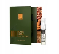 Wody i perfumy męskie - Avon BLACK SUEDE REAL INTENSE ulotka z próbką 0,6ml - miniaturka - grafika 1