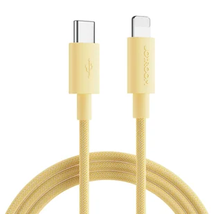 Joyroom wytrzymały kabel USB Typ C - Lightning do szybkiego ładowania / transmisji danych 20W 2m żółty (S-2024M13) S-2024M13 - Kable USB - miniaturka - grafika 1