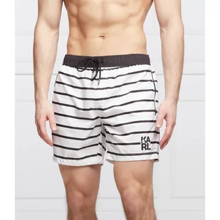 Karl Lagerfeld Szorty kąpielowe | Regular Fit - Kąpielówki męskie - miniaturka - grafika 1