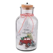 Pojemniki kuchenne - Lumarko Świąteczna Dekoracja W Słoiku Oświetlenie Led 10x10x20 Cm - miniaturka - grafika 1