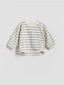 Bluzki dla niemowląt - Reserved - Longsleeve w paski - złamana biel - miniaturka - grafika 1