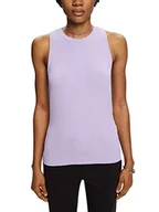 Koszulki i topy damskie - Esprit Collection Prążkowany tank top, lawendowy, XS - miniaturka - grafika 1