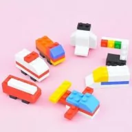 Przybory szkolne - Iwako Zestaw gumki do ścierania puzzle Block Vehicle - miniaturka - grafika 1
